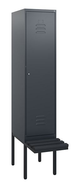 C+P Umkleidespind Classic PLUS, 1950x400x815mm, 7016/7016, Zylinderschloss, 0800405-12 S10057