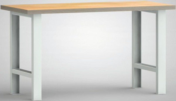 KLW Standard-Werkbank, 1500 x 700 x 840 mm, mit Buchen-Multiplexplatte, zerlegt, WS500N-1500M40-X1581