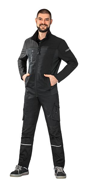 Planam Norit Herren Hybridjacke, schwarz/schwarz, Größe 56, 6500056