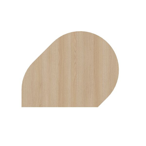 Hammerbacher Anbautisch mit Stützfuß/Konsole 80x103cm Eiche/Graphit, VXSA81/E/G