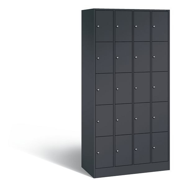 C+P Schließfachschrank Serie 8070, H1950xB900xT480 mm, Anthrazit, 80700-40 S10088