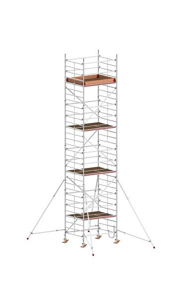 HYMER Fahrgerüst mit Ausleger, Bühnenlänge 1,90 m, Rahmenteilbreite 1,50 m, Reichhöhe 9,40 m, 847309