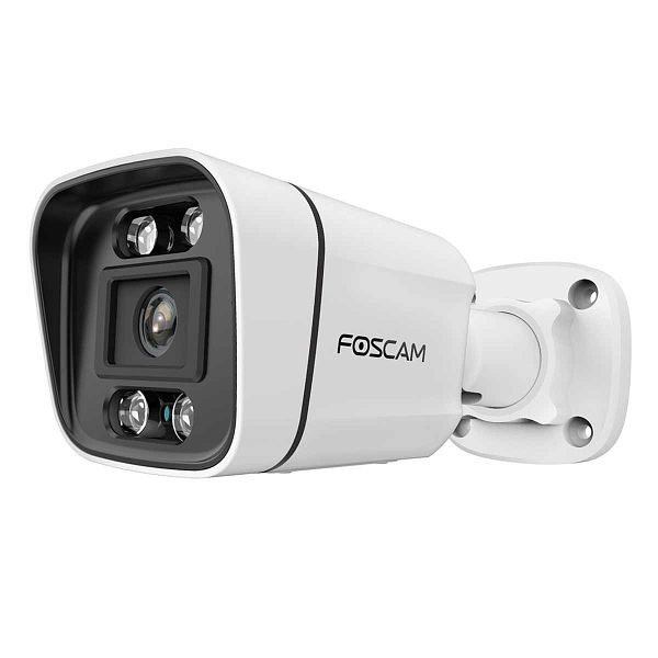 FOSCAM V5EP 5 MP PoE-Überwachungskamera mit integriertem Scheinwerfer und einer Alarmsirene, fsv5ew