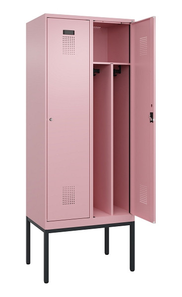 C+P Spind Evolo PLUS, Gestell, 2 Abteile, 2120x800x500mm, 3015/3015, Verschluss Zylinderschloss, 0490307-22F S10051
