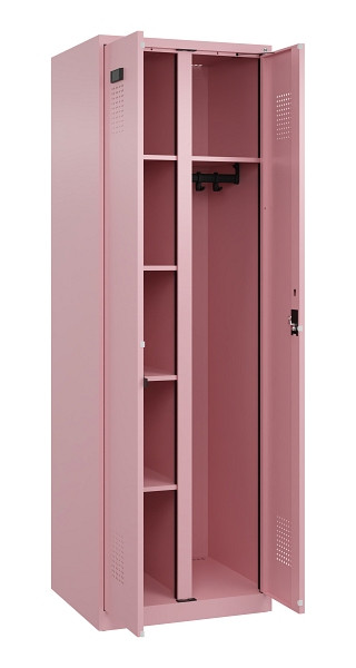 C+P Wäsche-/Garderobenspind Evolo PLUS, 2 Abteile, 1850x600x500mm, 3015/3015, Zylinderschloss, 049600-20 S10051