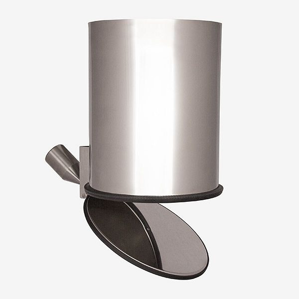 HKW Automatikklappe - selbstschließend - Edelstahl Ø 285 mm, 9240