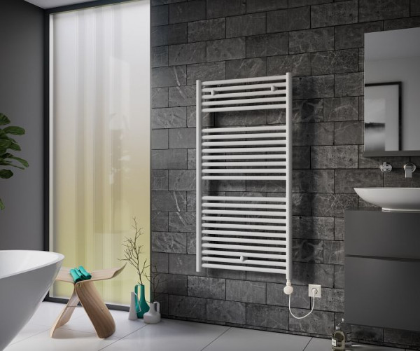 Ximax Elektrischer Handtuchwärmer Lux 1698 mm x 600 mm 900 Watt Typ 5 Weiß RAL 9003, 10582