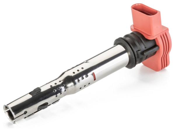 HELLA Zündspule, 12V, 4-polig, Kerzenschachtzündspule/inkl. Zündkerzenstecker, gesteckt, 5DA 358 000-631