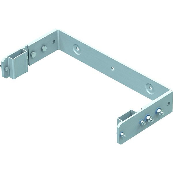 ZARGES Wandhalter, U-Bügelform verstellbar 200 - 250 mm, Stahl verzinkt, 43258