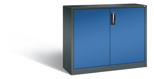 C+P Werkzeugschrank Acurado, H1000xB1200xT400mm, Farbe: Anthrazitgrau / Enzianblau, Muldengriff, 8830-000 S10266