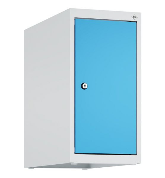 C+P Schrankaufsatz Classic PLUS, Aufsatzschrank, 7035/5012, Zylinderschloss, 500x250x500mm, 1 Abteil, 080090-19 S10019