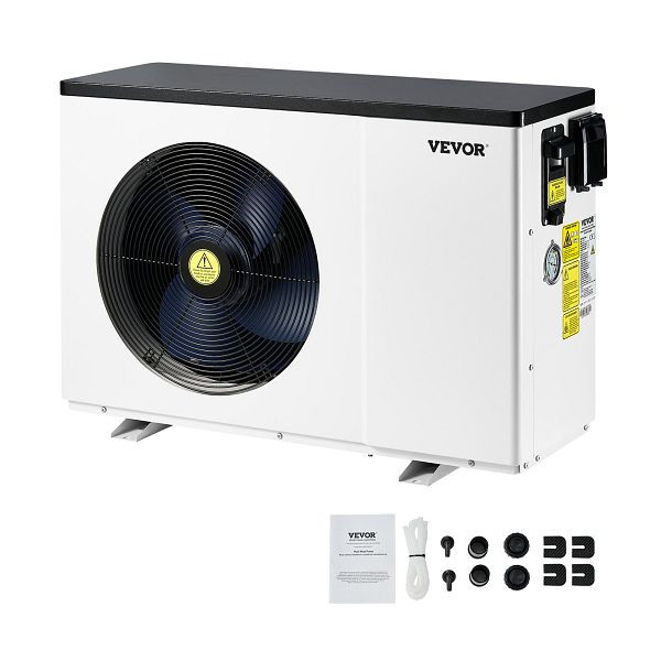 VEVOR Elektrische Pool-Wärmepumpe, 2,51-11,38 kW Energiesparende variable Frequenz, YCRBOZZG2511U7XEIV7