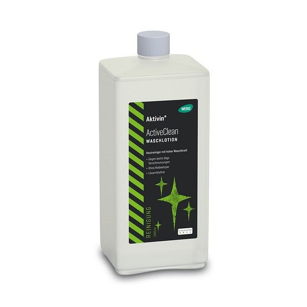 WERO Aktivin ActiveClean Waschlotion, ohne Reibekörper, hohe Waschkraft, VE: 1000 ml, 20050028