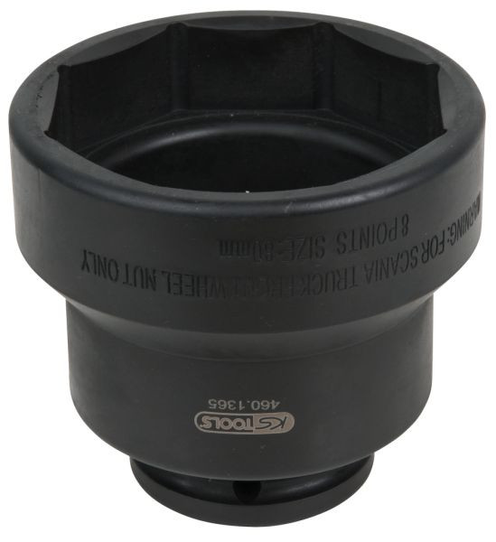 KS Tools 3/4" Achsmuttern-Schlüssel, 8-kant, für Scania, 80 mm, 460.1365