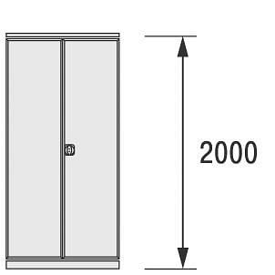 BITO Flügeltür 1000x2000 RAL7035 Set, 29950, 4250692942102
