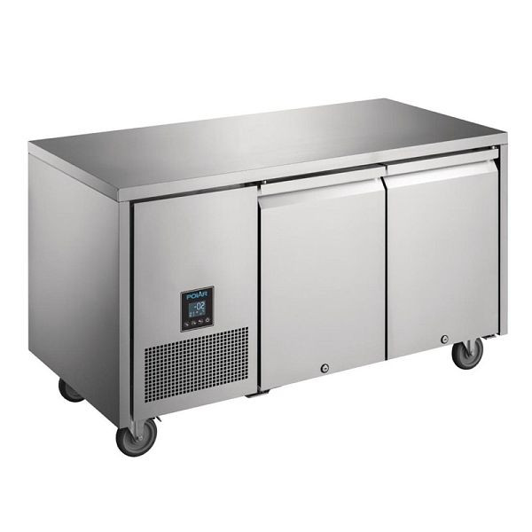 Polar U-Serie Premium zweitürige Kühltheke 267 l, UA005