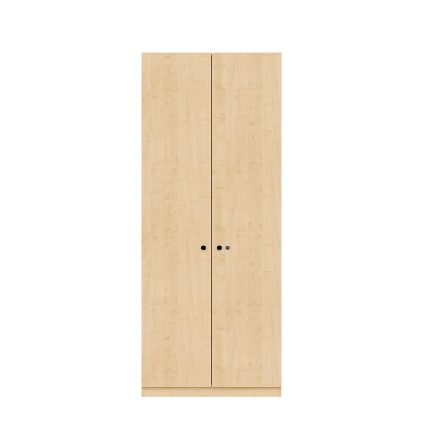 Bisley Kleiderschrank Pren, Mit Kleiderstange, 1 Hutboden und 1 Schuhfach, Mit Zylinderschloss, H 1970 x B 800 x T 500 mm, 014 ahorn, PNW08192SL014