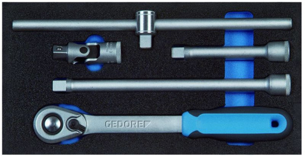 GEDORE Schaumeinlage leer, Zubehör für Steck-Schlüsseleinsätze 1/2'', CT, 2322498