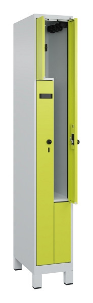 C+P Z-Spind Evolo PLUS, Füße, 2 Fächer, 1950x300x500mm, 7035/0024, 049013-102 S10016