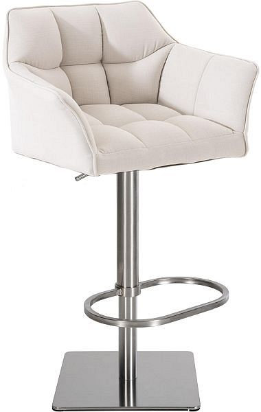 CLP Barhocker Damaso E Stoff, weiß, 101674402, 4251152687144