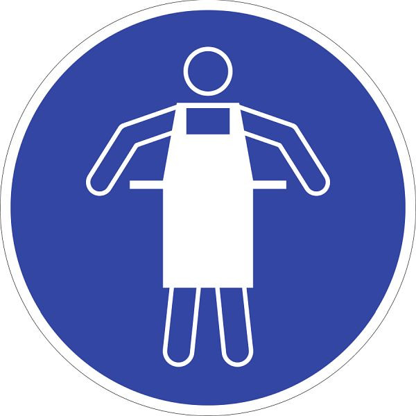 Moedel Schutzschürze benutzen ISO 7010, Kunststoff, Ø 200 mm, 98904