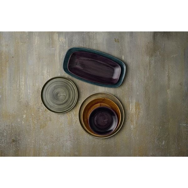 Churchill Stonecast Patina Deep Purple Coupé-Teller 165 mm (12 Stück), DX061
