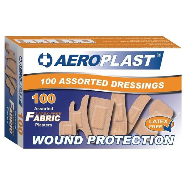 Aeroplast latexfreie Pflaster, 100 Stück, verschiedene Größen, CG295
