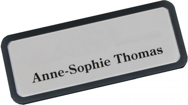 Eichner Kunststoff-Namensschild, schwarz, 9218-03012