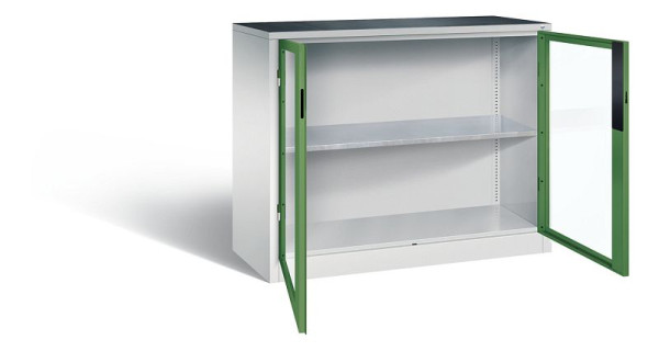 C+P Werkzeugschrank Acurado, H1000xB1200xT500mm, Farbe: Lichtgrau / Resedagrün, Muldengriff, 8831-0552 S10017