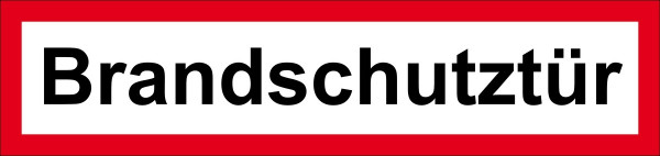 Eichner Brandschutzschild "Brandschutztür", B x H: 29,7 x 10,5 cm, Folie, selbstklebend, langnachleuchtend HI 150, 9225-13051-030