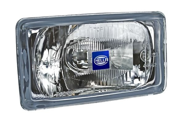 HELLA Halogen-Scheinwerfereinsatz, Fernscheinwerfer, Comet 450, 12V, gerade, Referenzzahl: 17.5, links/rechts, 1FB 137 006-021