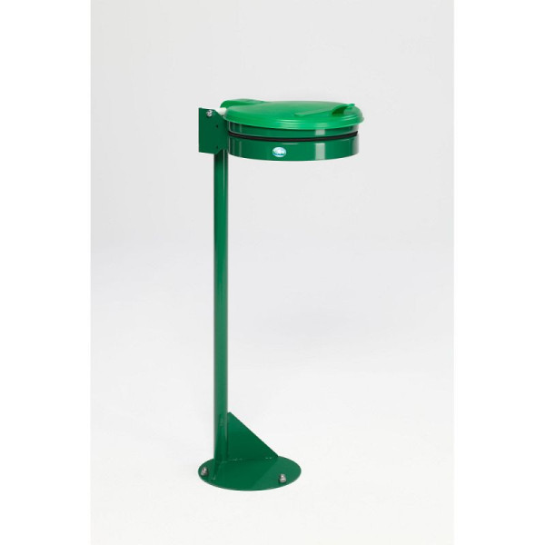 STEIN HGS Müllsackständer, Grün, Smaragdgrün (RAL 6001), Standgerät (mit Kunststoff-Deckel), 82026.0001