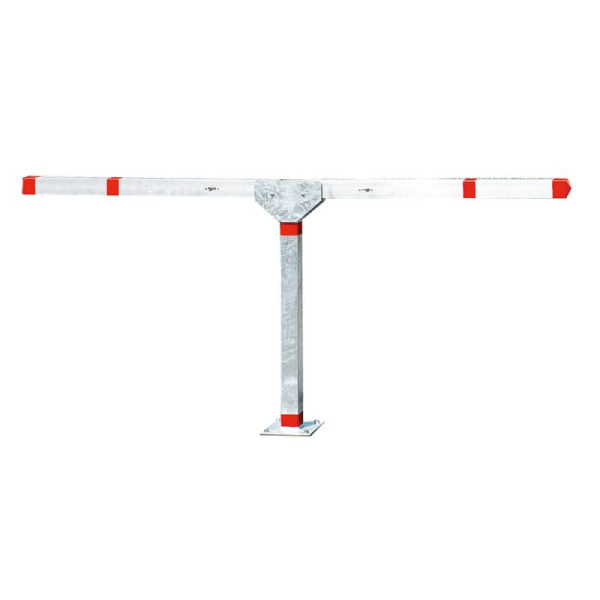 Stein HGS Parkplatzsperre -Acero Doppelarm- 70x70 mm aus Aluminium, zum Aufdübeln, 13566