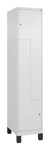 C+P Z-Spind Classic PLUS, C Z-Spind, Classic PLUS, Füße, 2 Abteile, 1950x400x500mm, 9016/9016, Zylinderschlösser, 080013-122 S10029