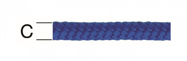 Vormann PP-Schotleine 8mm blau, VE: 100 Meter, 008400080BL