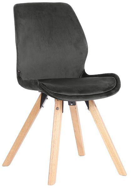 CLP Stuhl Luna Samt, dunkelgrau, 319475, 4251756466114