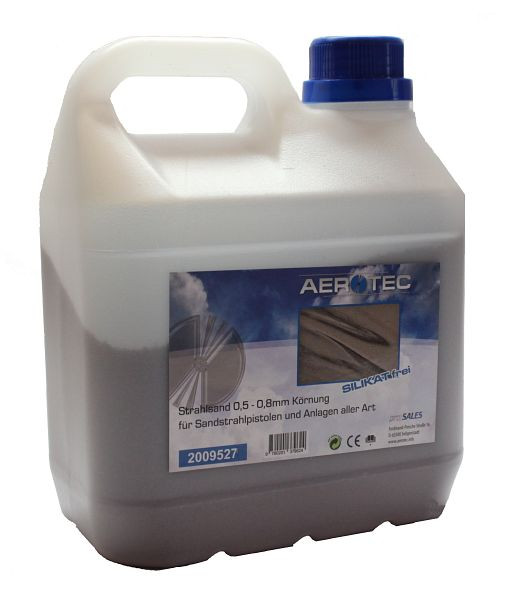 AEROTEC Strahlsand Strahlgut 1,5 L Körnung 0,5- 0,8 mm Kanister, 25830391