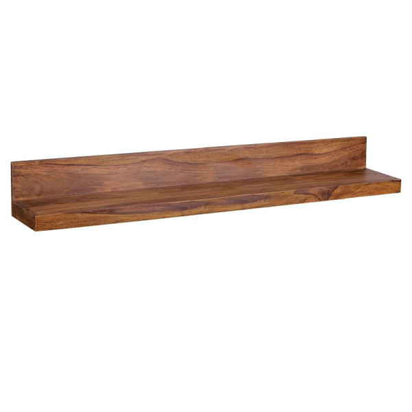 Wohnling Wandregal MUMBAI Massivholz Sheesham 140 cm, Landhaus-Stil, Echt-Holz, Natur-Produkt, WL1.578