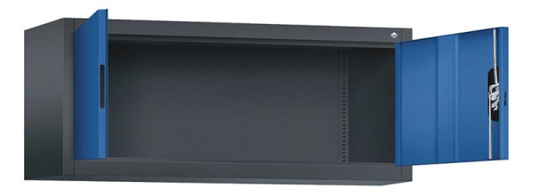 C+P Aufsatzschrank Acurado, H500xB1200xT400mm, Farbe: Schwarzgrau / Enzianblau, Muldengriff, 9464-000 S10130