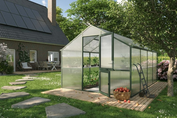 KGT Gewächshaus Modell Nelke IV, tannengrün, 23400002