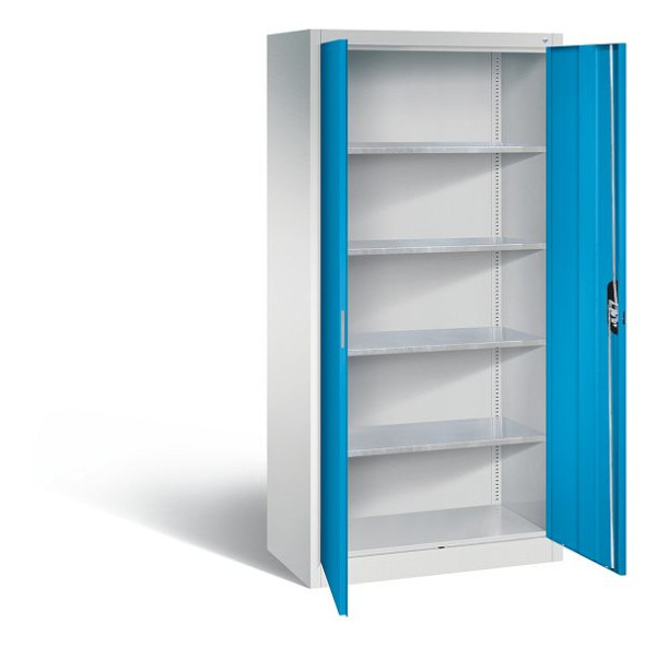 C+P Werkzeugschrank Acurado, H1950xB930xT500mm, Farbe: Lichtgrau / Lichtblau, Muldengriff, 8921-00 S10943