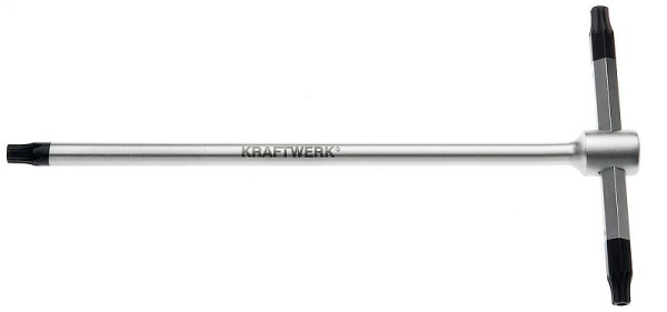 Kraftwerk Stiftschlüssel mit T-Griff für TX-Schrauben, Loch-TX T30, 2594-30