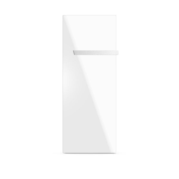 Etherma Badinfrarotheizung, Glas reinweiß satiniert, 160x63cm, 700W, 230V, 46352