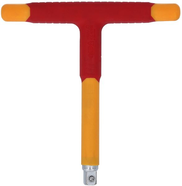 KS Tools 1/2" T-Griff-Aufsteckschlüssel mit Schutzisolierung, 200 mm, 117.5340