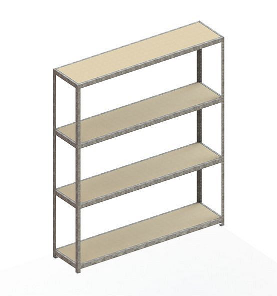 Meta SPEED - RACK Regal 2970x2500x600 mm mit Spanplatte, verzinkt, Bodenanzahl: 4, 20081132