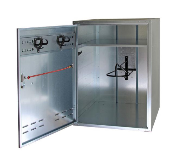 Growi Westernsattelschrank (HxTxB): 106 x 75 x 75 cm, Vorhangschloss, Westernsattelhalter, 10051870