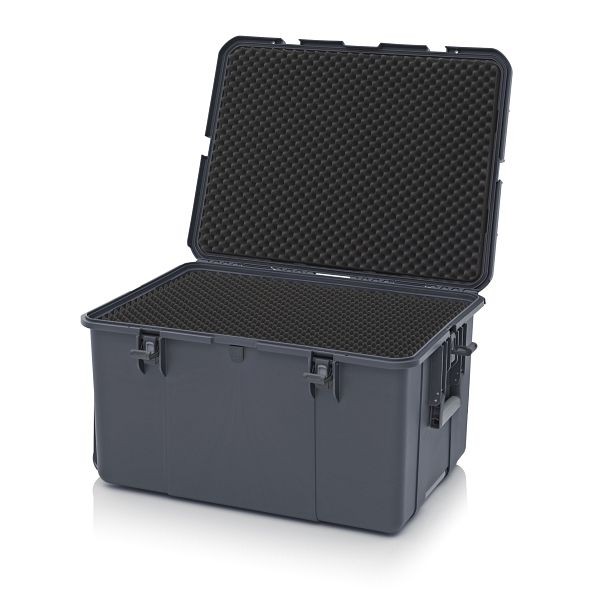 Auer Schutzkoffer Pro Trolley, Anthrazitgrau, ohne Schloss, Noppenschaumpolster, CP 8644 B3-7016