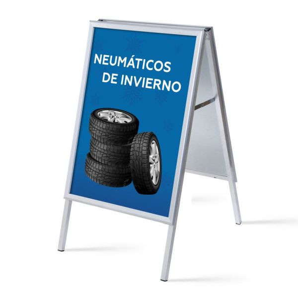 Showdown Displays Kundenstopper A1 Komplettset Winterreifen Spanisch, ZPA1G32MEI241