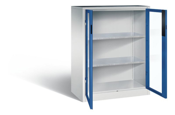C+P Werkzeugschrank Acurado, H1200xB930xT500mm, Farbe: Lichtgrau / Enzianblau, Muldengriff, 8521-0552 S10014