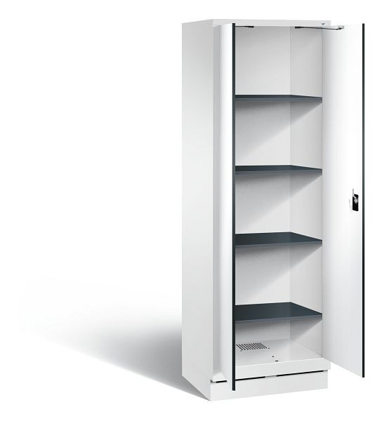 C+P Wäsche-Spind Evolo, H1800xB610xT500mm, Farbe: Verkehrsweiß / Dekor Weiß, 48222-20B S10152